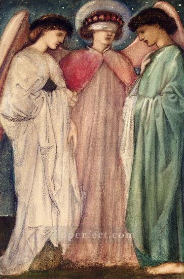 The First Marriage PreRaphaelite Sir Edward Burne Jones Oil Paintings